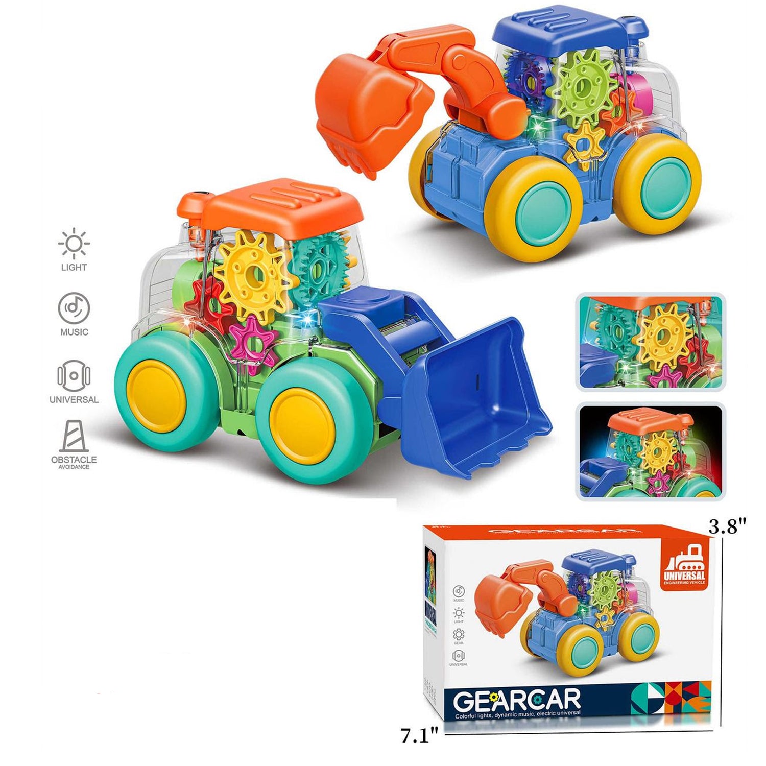 Transparent Car Toy for Kids