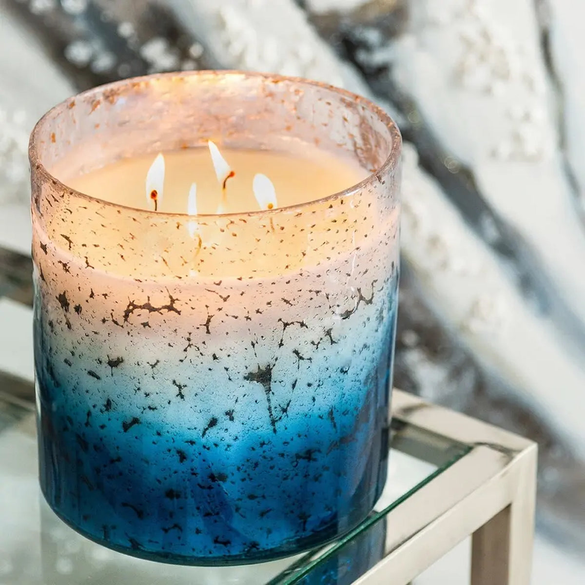 Home Decor Essential Oil Soy Wax Scented 3-4 Wick Candles - Aromatherapy Candles for Relaxation and Stress Relief