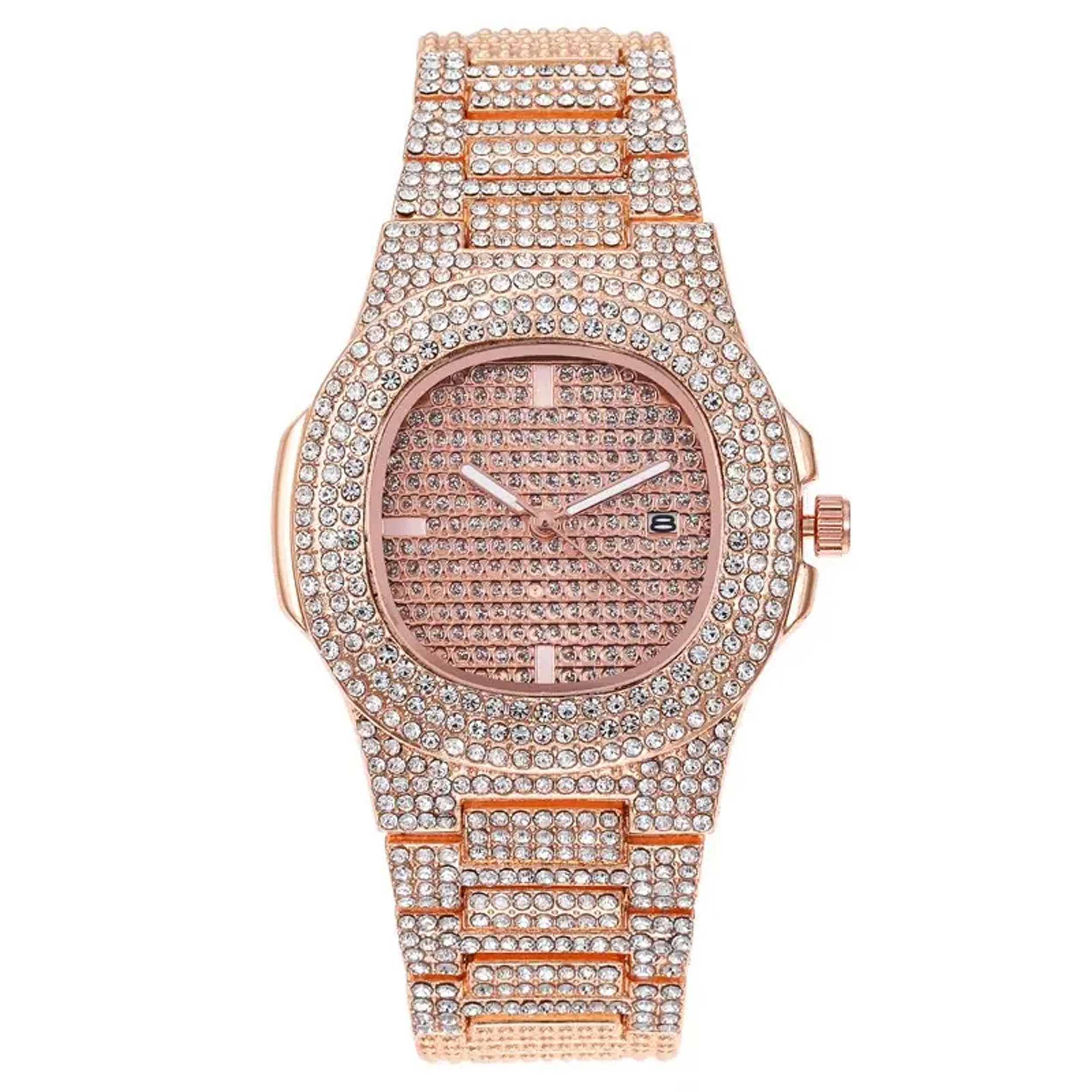 Elevate Your Style with the Iced Out Diamond Men Luxury Gold Watch