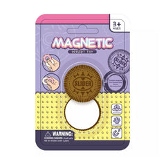 Magnet Cartoon Donut Cookie Finger Slider Toy - Assorted Colors - Perfect for Sensory Play