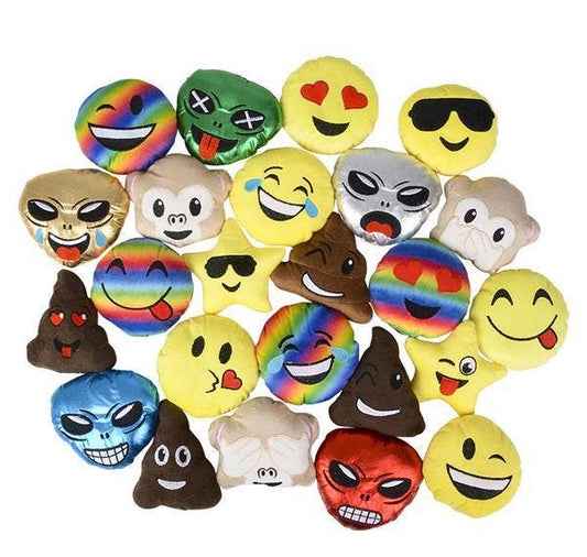 Buy EMOTICON plush ASSORTMENT 4.5 - 6" 36 PCS/UN in Bulk