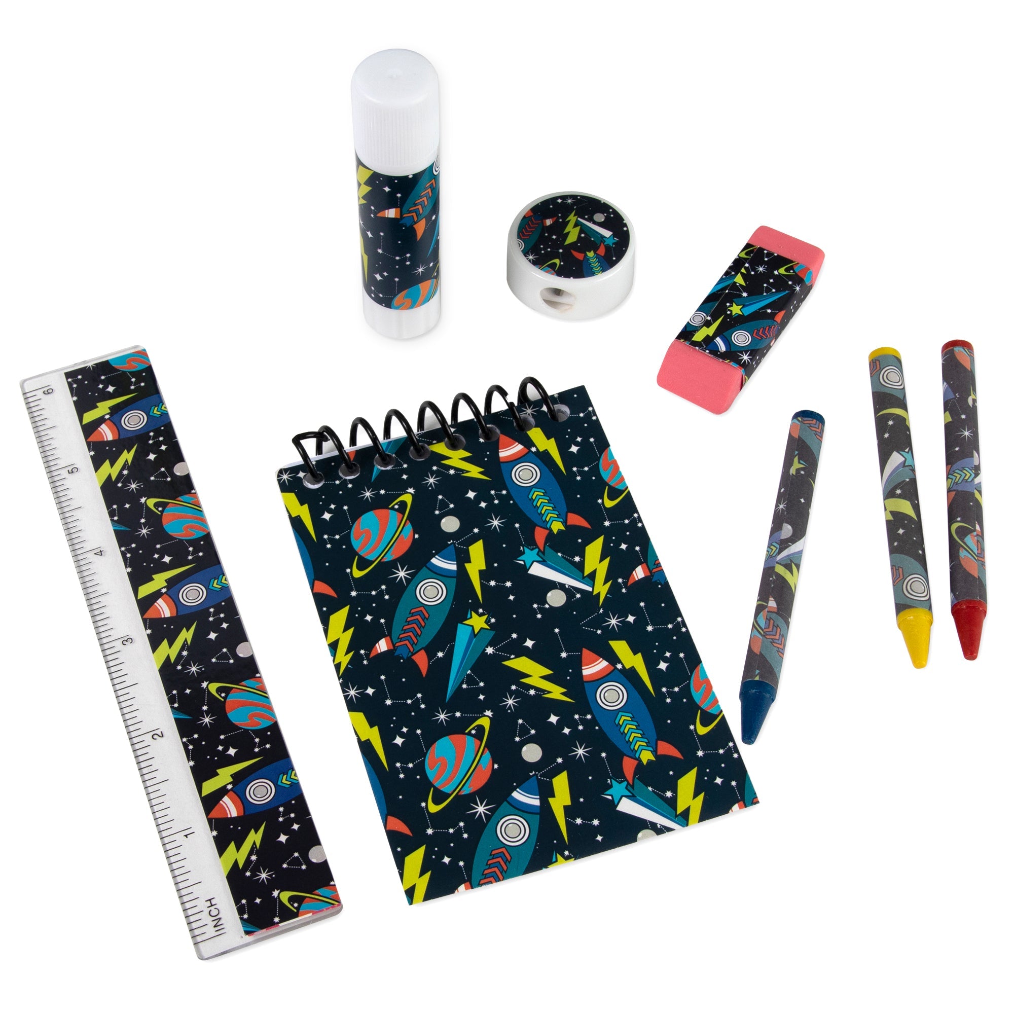 17" Outer Space Backpack with 9-Piece School Supply Kit (1 Case = 24 Pcs) 9.8$/PC