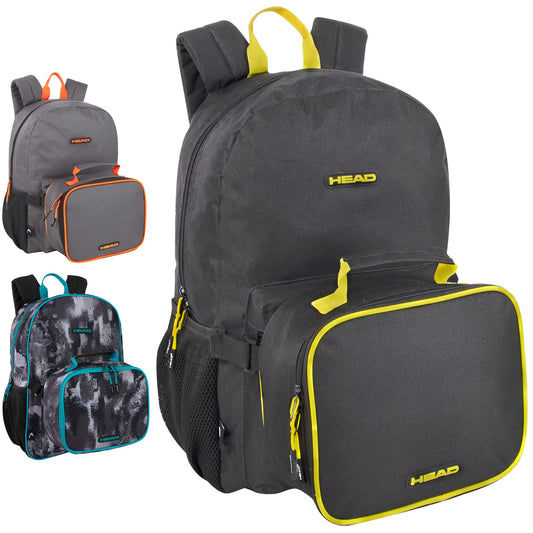 HEAD 17 Backpack With Matching Lunch Bag ( 1 Case=24Pcs) 11.9$/PC