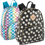 Printed Vinyl Backpack For Girls Bulk