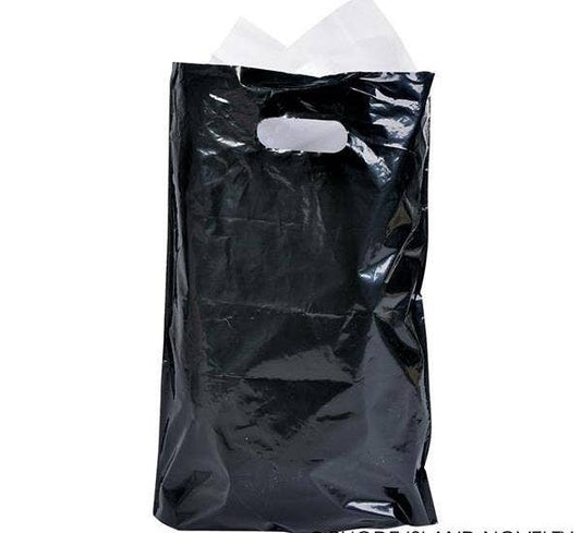 Buy BLACK PLASTIC BAGS 8.75"X12" in Bulk