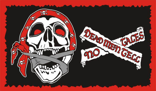 Wholesale PIRATE DEADMEN TELL NO TALES 3' X 5' FLAG (Sold by the piece)