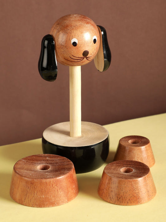 Wooden Dog Counting Set Toy