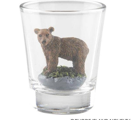 Buy GRIZZLY BEAR DECORATIVE SHOT GLASS in Bulk