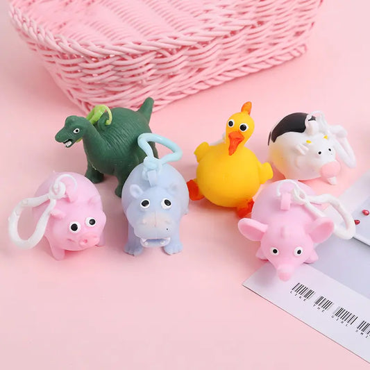 Squishy Ball Pig Elephant Bear Dinosaur Cows Hippo Squeeze Decompression Toys