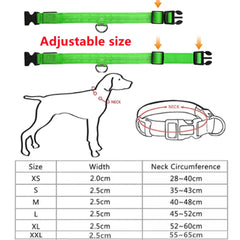 Electronic Pet LED Dog Collar - Adjustable, Flashing, Rechargeable, Reflective, and Anti-Lost
