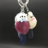 Mini Plush Cat Keychain Toy