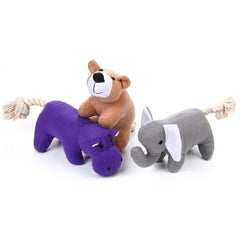 Keep Your Pet Engaged with Our Interactive Animal Shape Plush Pet Dog Chew Toy