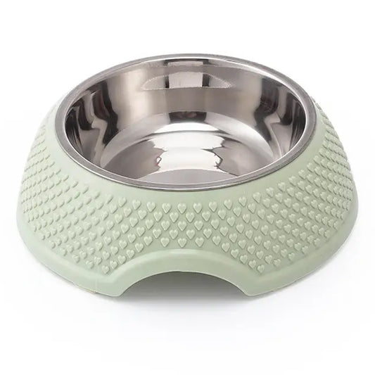 Invest in Your Dog's Health with Our High-Quality Plastic Stainless Steel Dog Bowl - Durable and Safe