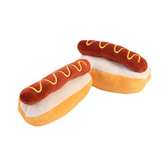 Dog Squeaky Interactive Hot Dog Anxiety Relief Bite Proof Cute Cat Bite Toy
