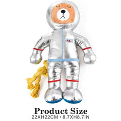 Durable Astronaut Type Squeaky Bite Dog Chew Toy | Interactive and Engaging Pet Toy
