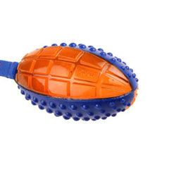 Play Ball! Rugby Ball Shape with Strap Toys for Dogs & Cats