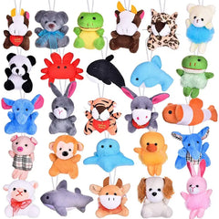 Mini Animal Plush Keychains