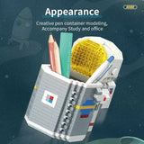 2 in 1 Astronaut DIY Pen Holder Building Blocks - Fun and Functional Desk Accessory