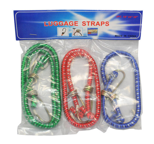 3 PC Assorted Length Bungee Cords