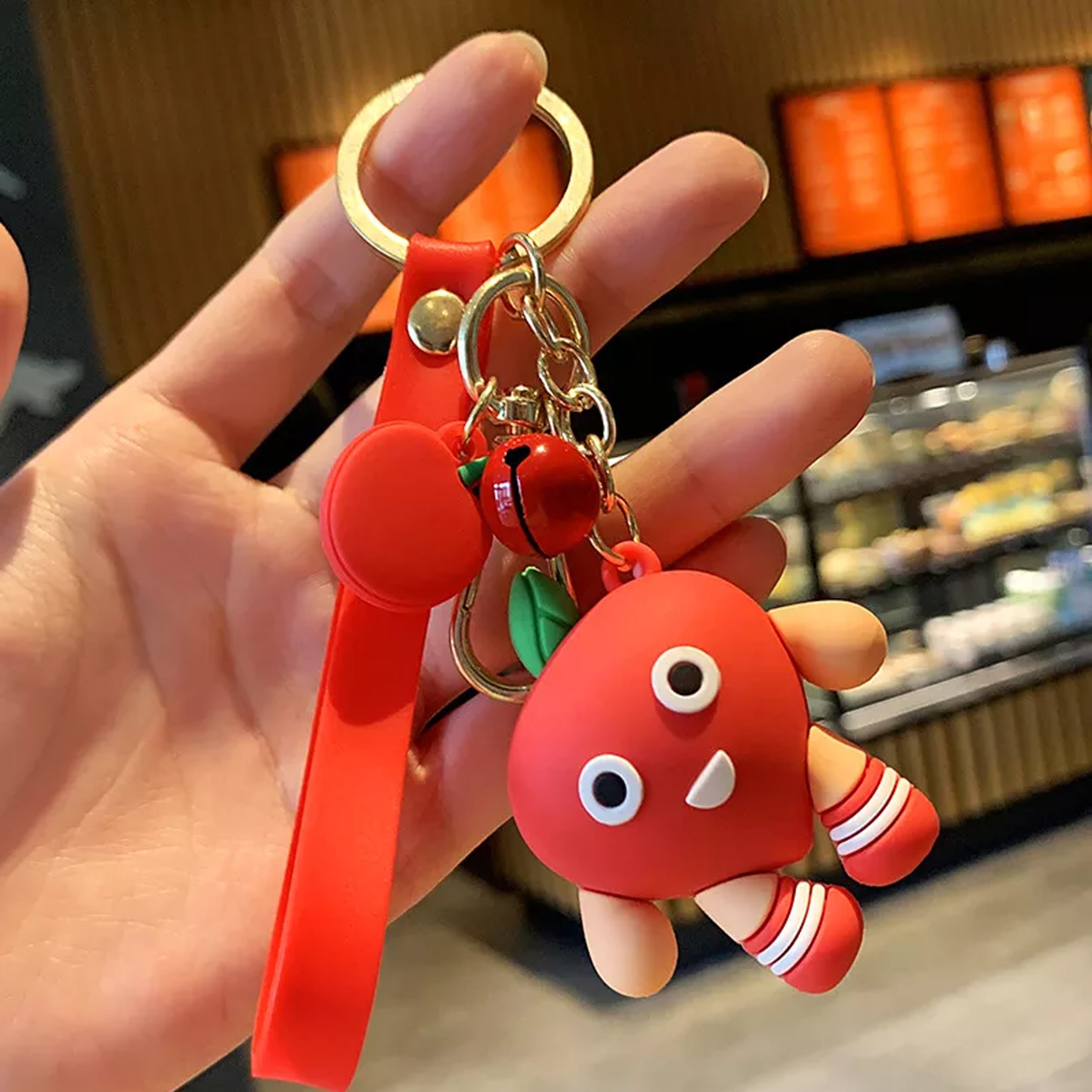 3D Funky Fruits Combo Keychain 