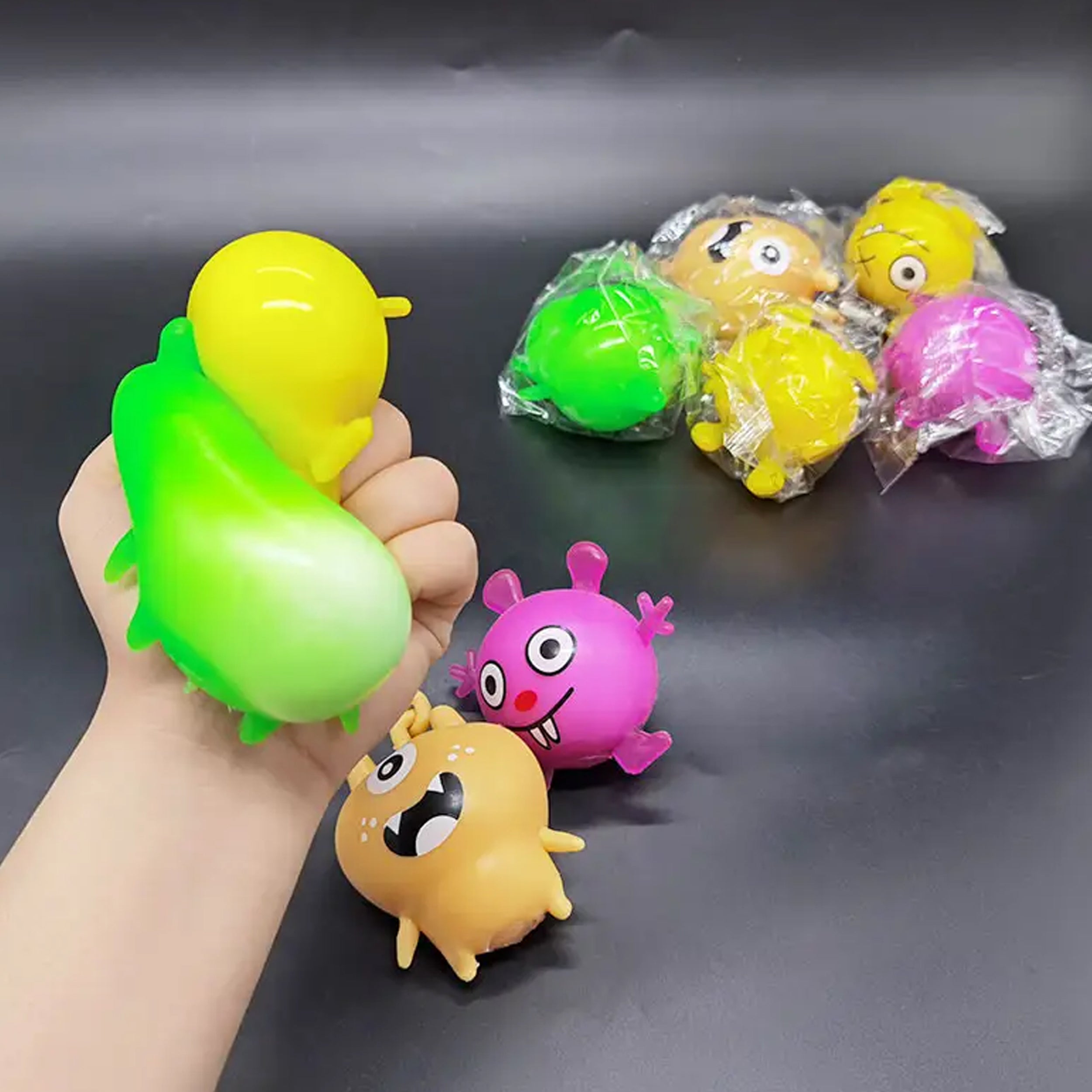 Monster Squeeze Anti Stress TPR Soft Stretchy Sticky Flour Ball