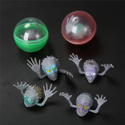 Spooky Halloween PVC Material Monster Finger Puppet Toys for Kids