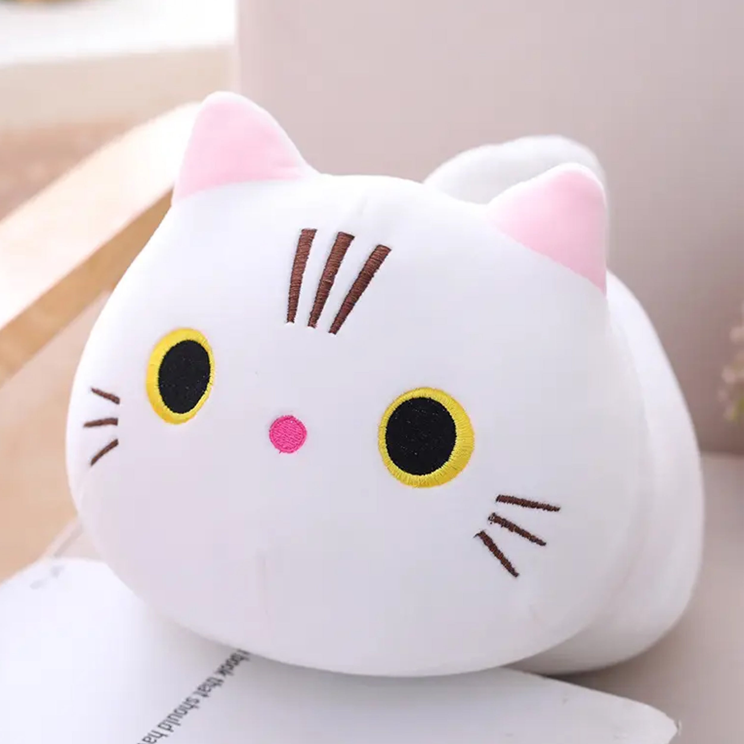 Cute Cartoon Cat Plush Pillow Soft Stuffed Decorative Toy