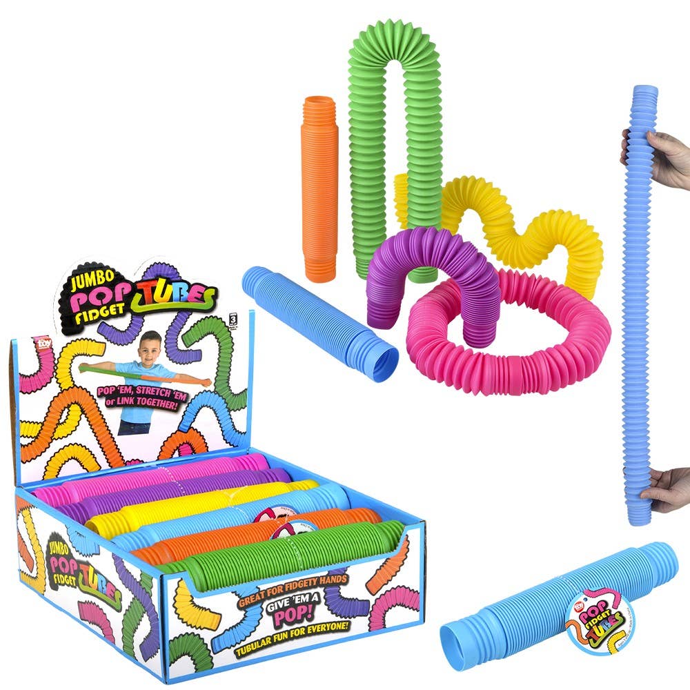 Buy Jumbo Fidget Pop Tube 9" in Bulk