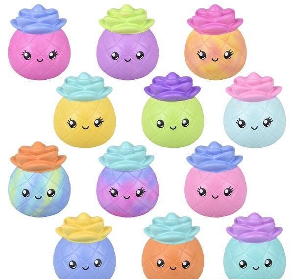 Buy JUMBO SQUISH PINEAPPLE PASTEL MIX 10" in Bulk