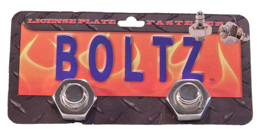 Wholesale JUMBO CHROME REDNECK LICENSE PLATE BOLT / BOLTZ  FASTENERS ( Sold the set or dozen sets ) *- CLOSEOUT NOW ONLY 25 cents A PAIR --