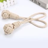 Keep Your Dog's Teeth Healthy and Strong with Our Durable Braided Sisal Cotton Rope Ball Dog Chew Toy