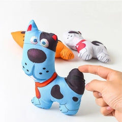 Soft Stuffed Plush Dog Toy with Fun Squeaky for Puppy Teeth Cleaning