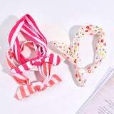 Printed Rabbit Ears Bow Headband