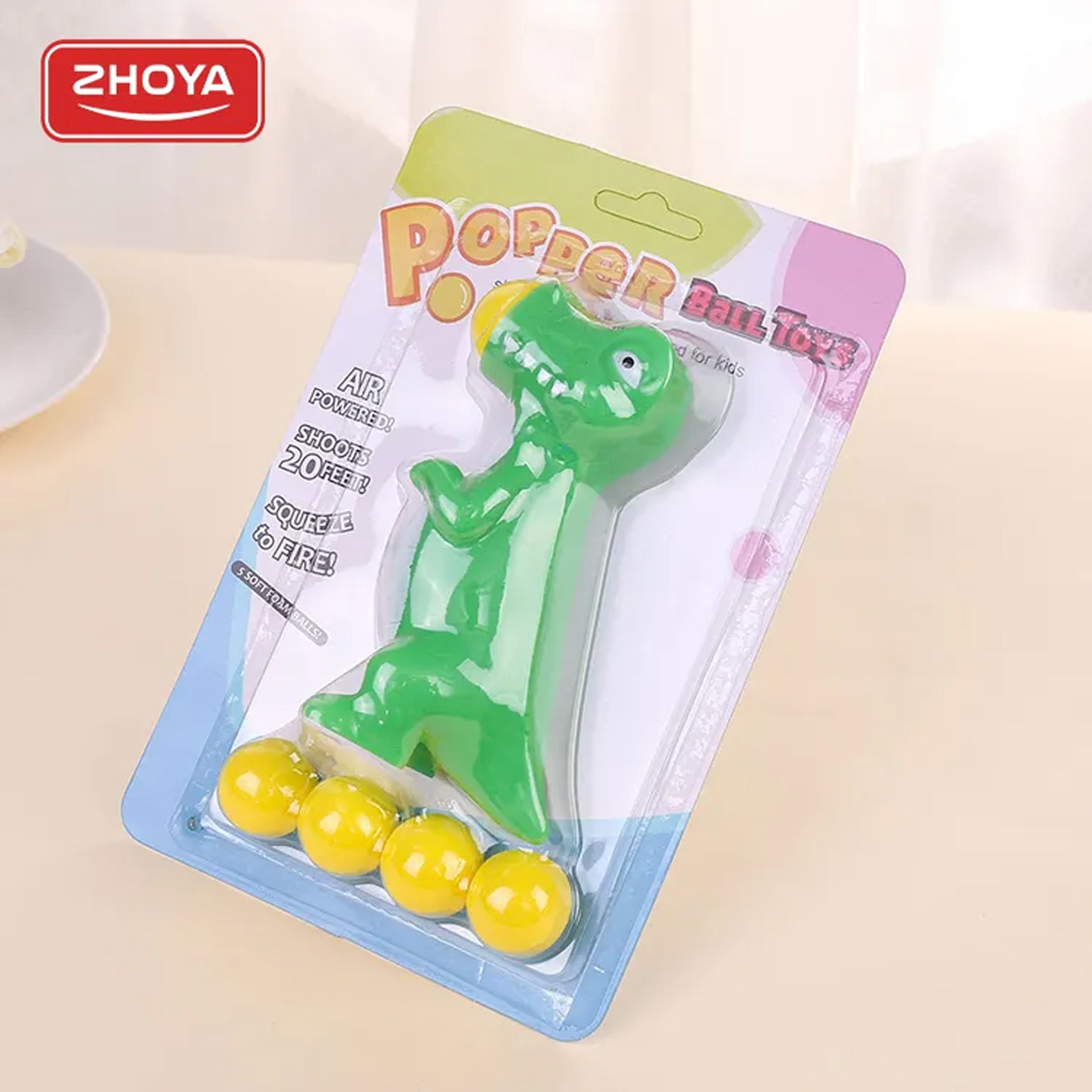 Unleash the Fun with Unicorn Cartoon Animal Sensory Spit Bean Gunner Squeeze Popper With 5 Balls Toy