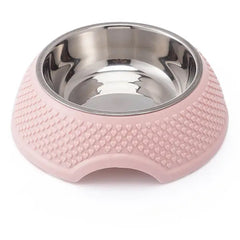 Invest in Your Dog's Health with Our High-Quality Plastic Stainless Steel Dog Bowl - Durable and Safe