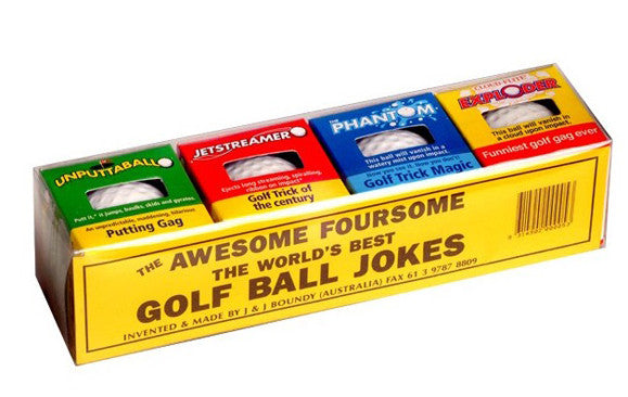 Wholesale AWESOME 4 PACK TRICK GOLF BALLS ( sold by the pack of 4 balls )