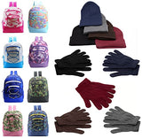 Buy Bulk Case of 12 Backpacks and 12 Winter Item Sets - Wholesale Care Package - Emergencies, Homeless, Charity