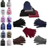 Buy Bulk Case of 12 Backpacks and 12 Winter Item Sets - Wholesale Care Package - Emergencies, Homeless, Charity