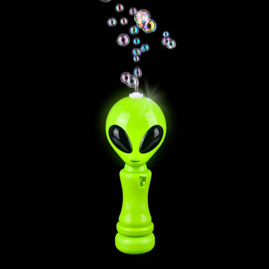 Buy 8" Alien Light-Up Bubble Wand in Bulk