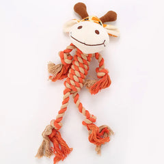 Keep Your Dog Happy and Entertained with Our Animal Stuffed with Long Legs Cotton Rope Dog Chew Plush Toy