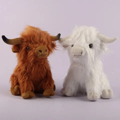 Adorable Cow and Bull Stuffed Animal Plushie Cattle Figure Toys
