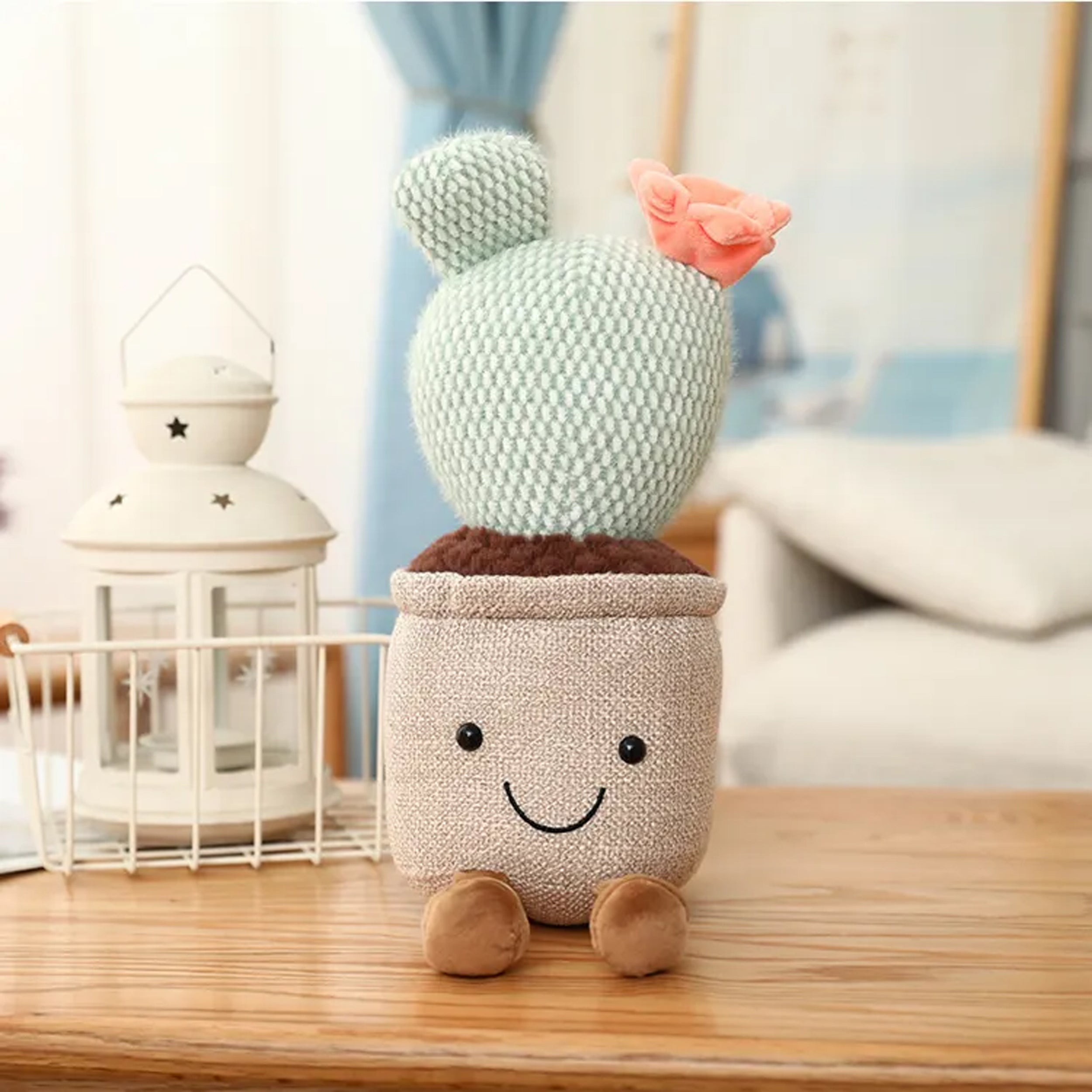 Artificial Plants Cactus Plush Toy with Pots - Perfect for Decorating Your Home