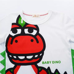 Adorable Short Sleeve Dinosaur Boys T-Shirt - Soft and Durable