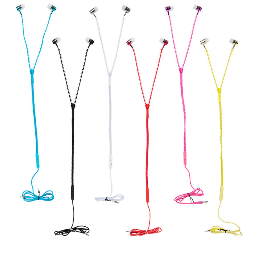 Buy Zipper Ear Buds in Bulk