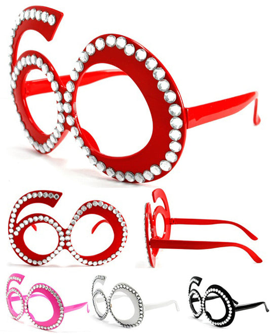 Wholesale SIXTY 60'S PARTY GLASSES (Sold by the piece or dozen )