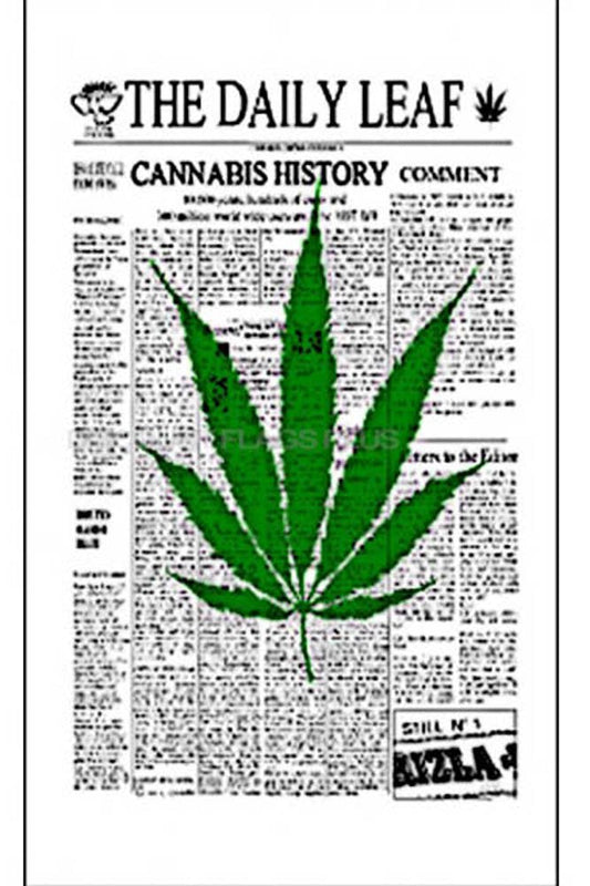 Wholesale NEWS PAPER DAILY MARIJUANA POT LEAF 3' X 5' FLAG (Sold by the piece)