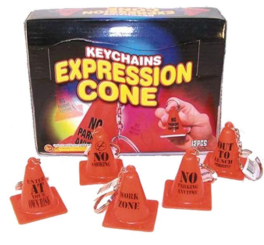 Expression Traffic Cones Key Chains (Sold by the Dozen)