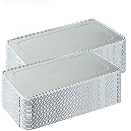 Disposable Full Size Aluminum Pan Lids (Case of 50)