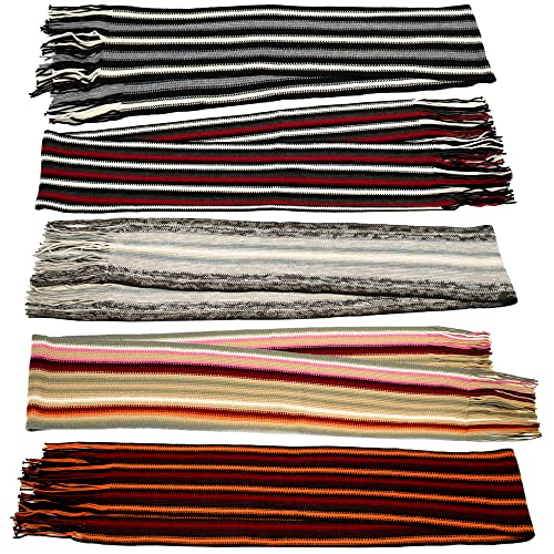 Buy Unisex Wholesale Scarf in Assorted Colors and Styles - Bulk Case of 24