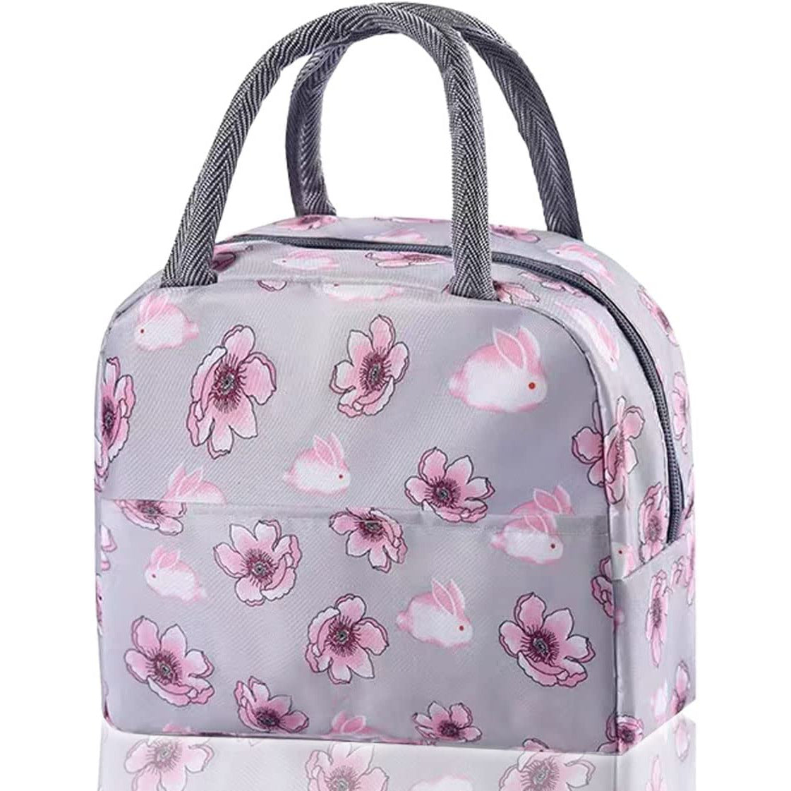 Flower Lunch Tote Bag